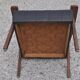 Armchair in black leather armrests 50