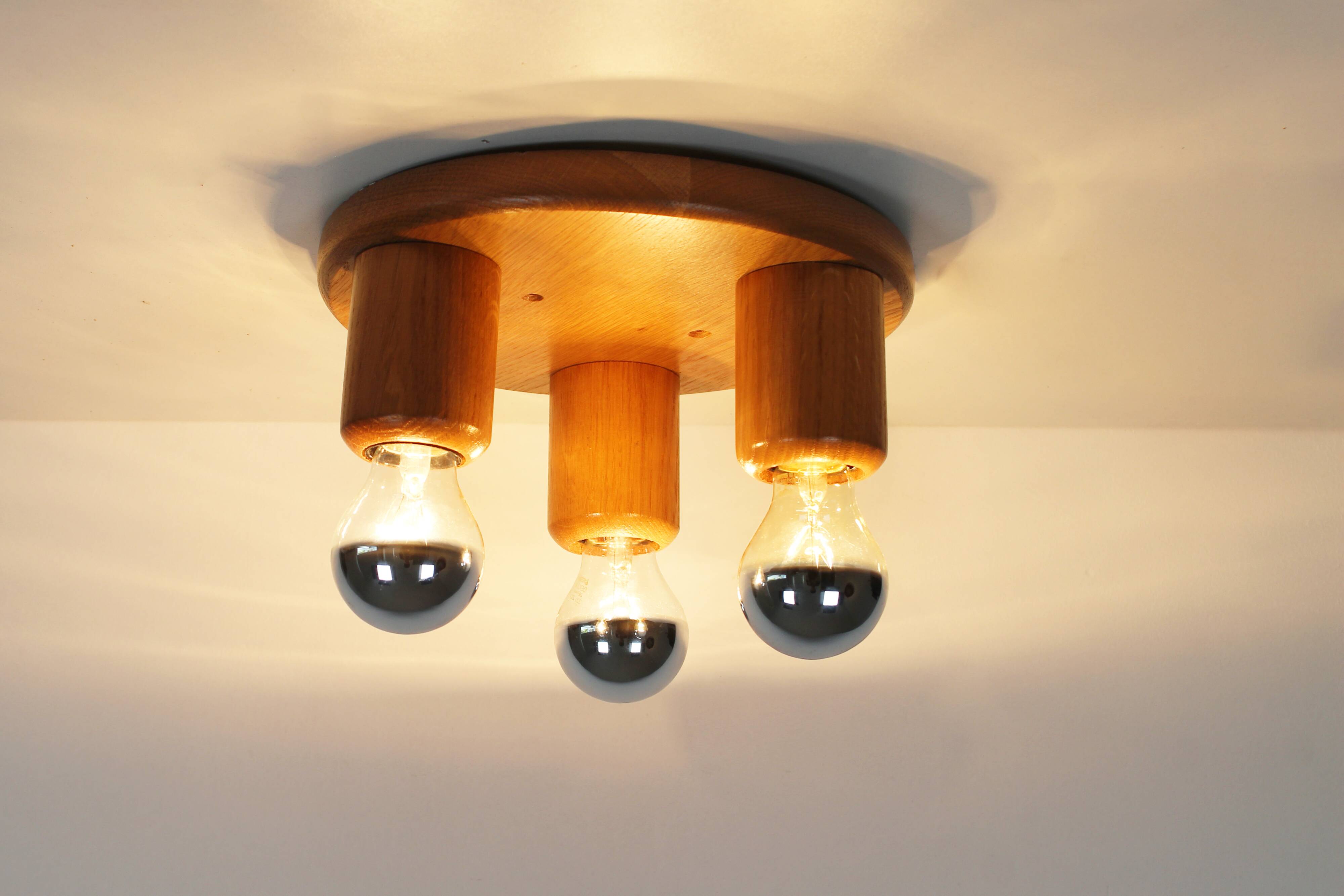 Vintage 1970's old stock 'Japandi' style ceiling or wall light