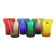 Set of 6 coloured vintage glasses - glassware from Boussu