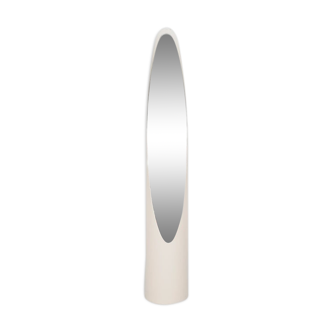 White Roger Lecal for Chabrieres and Co "Lipstick" mirror, France 1970's