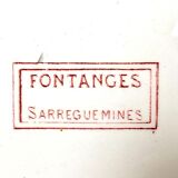 Red flowered ceramic hollow plate lot