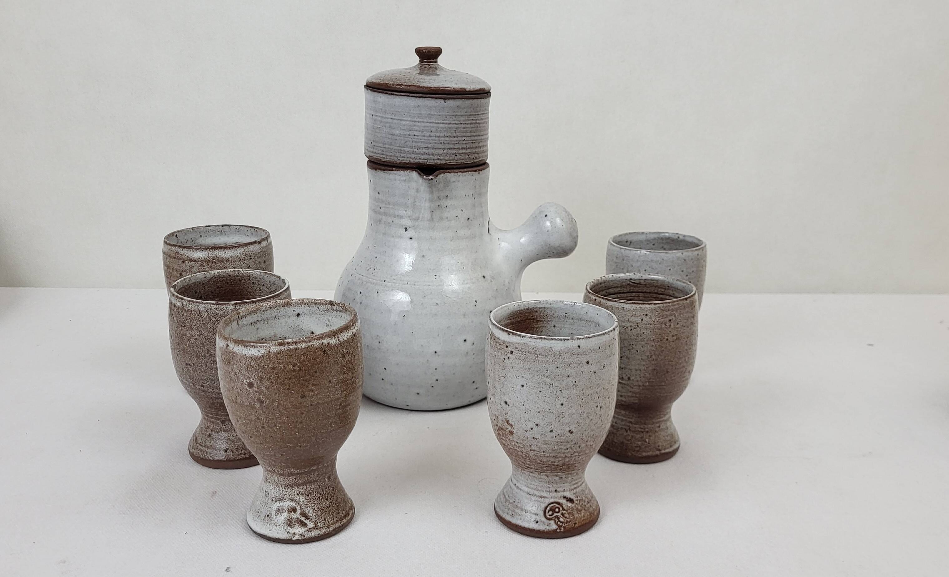 Ratilly / Pierlot stoneware coffee pot