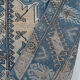 Tapis turc oushak bleu 105 x 175 cm