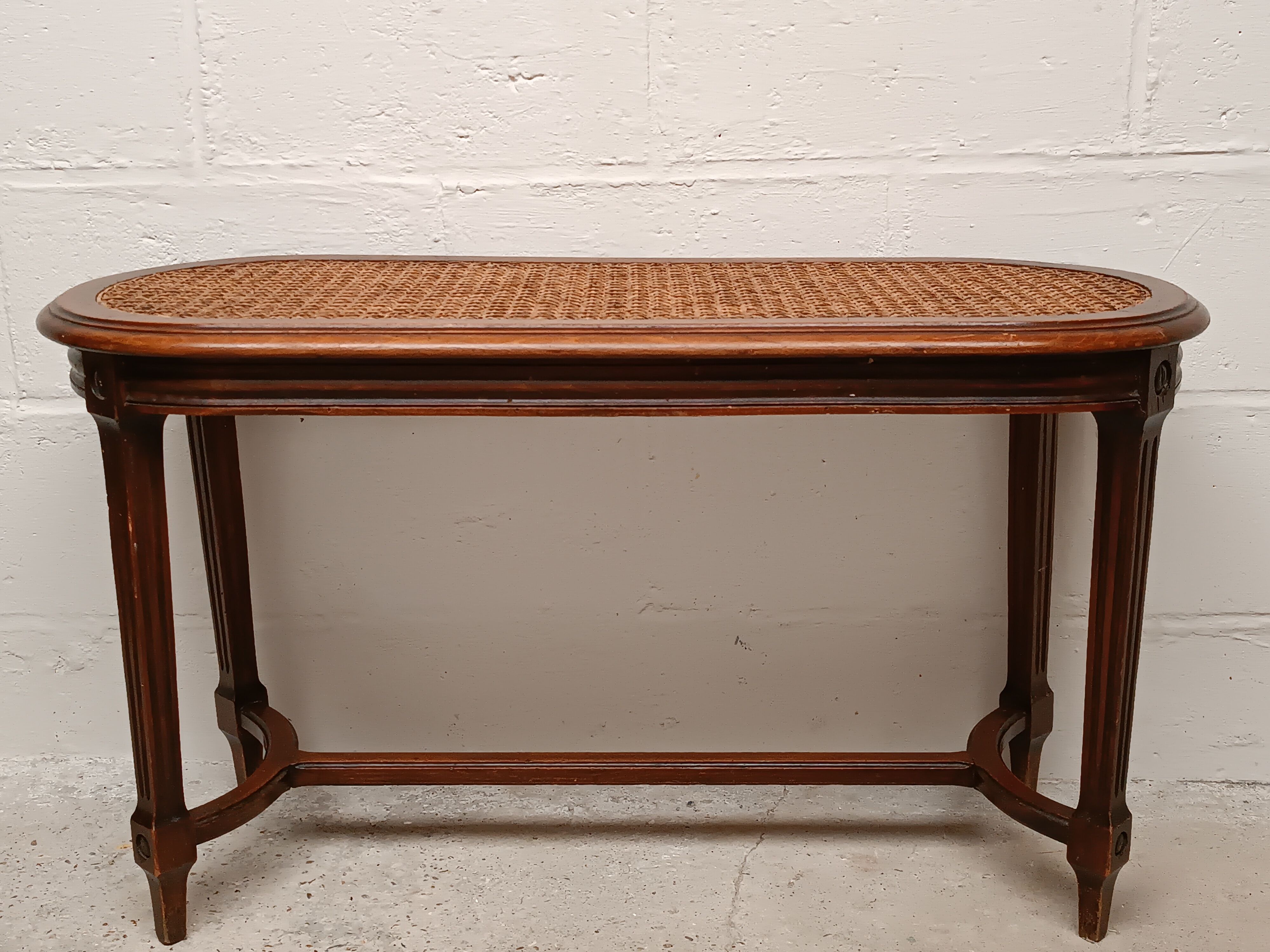 Antique piano bench