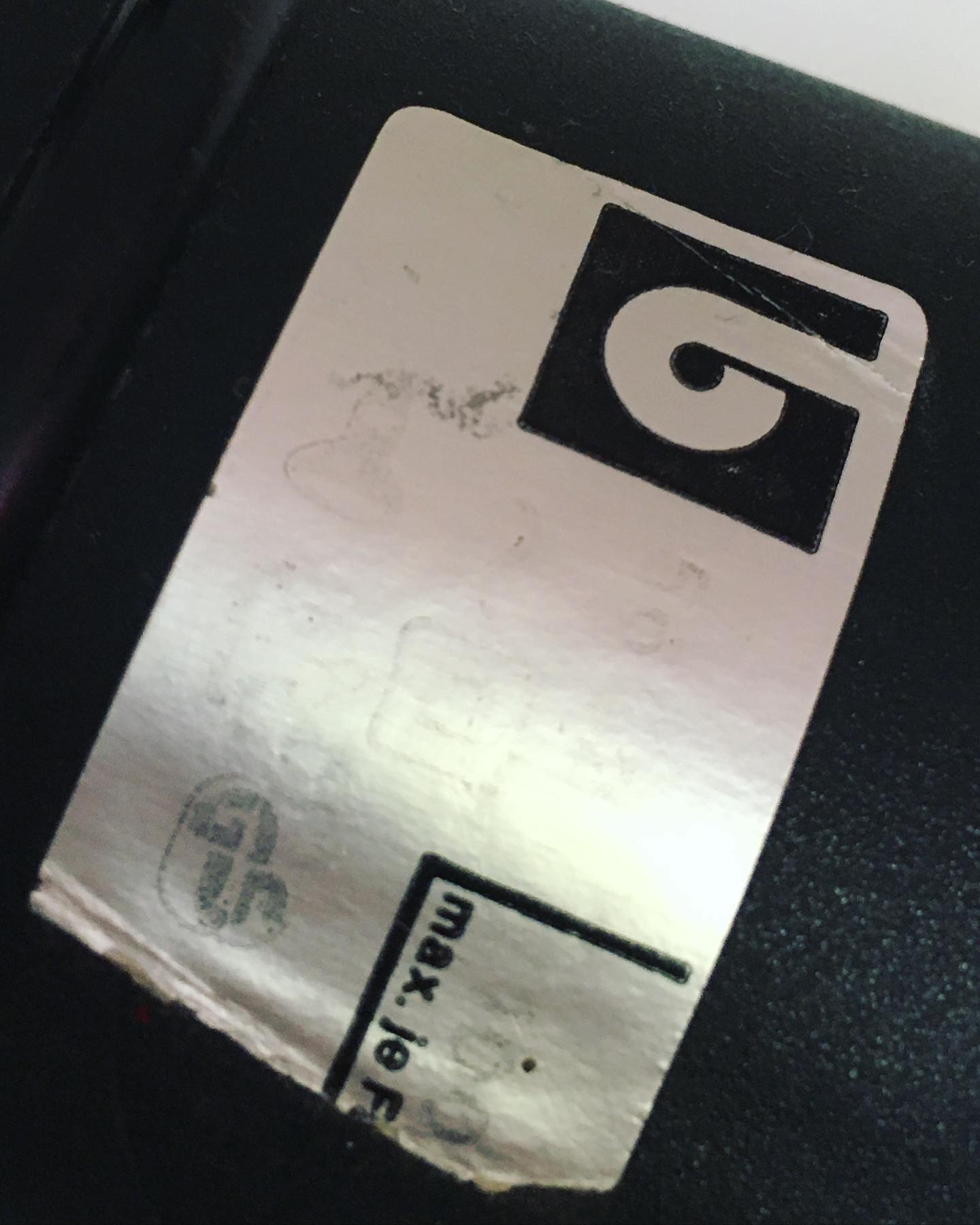 Black floor lamp 80s