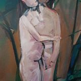 Oil painting on canvas, figures 1979 - Marcello Mori (Castelfiorentino 1925-2022)