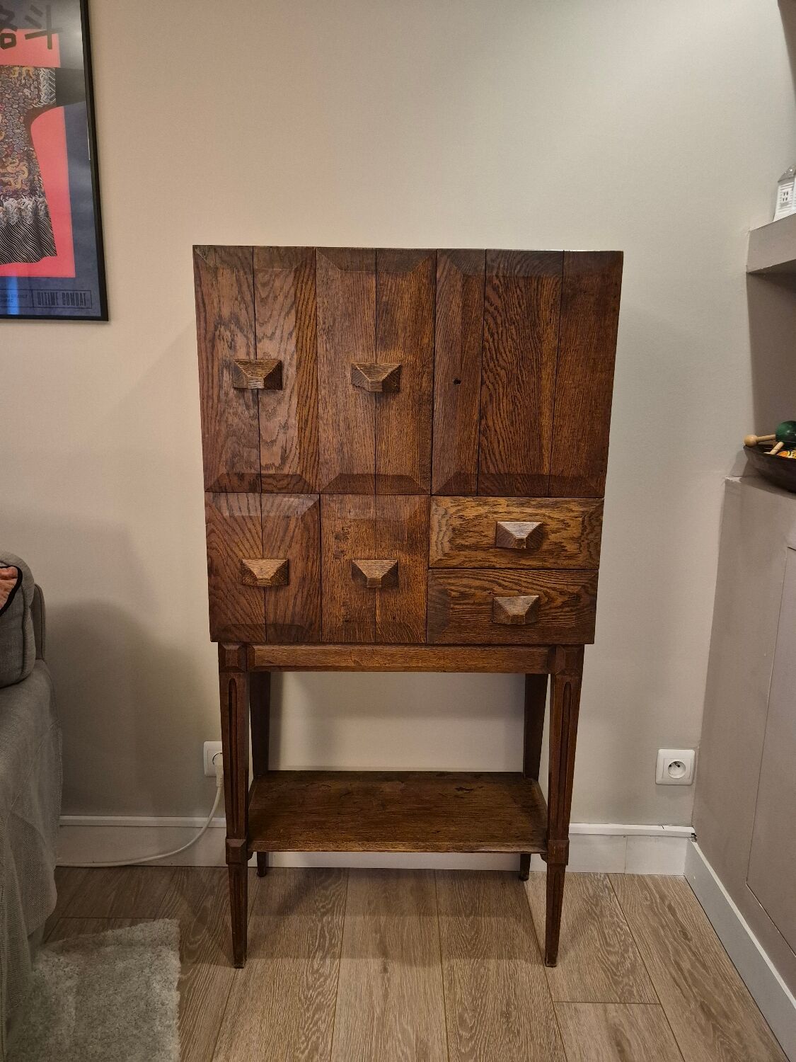 Secretary cabinet from the Art Deco period.