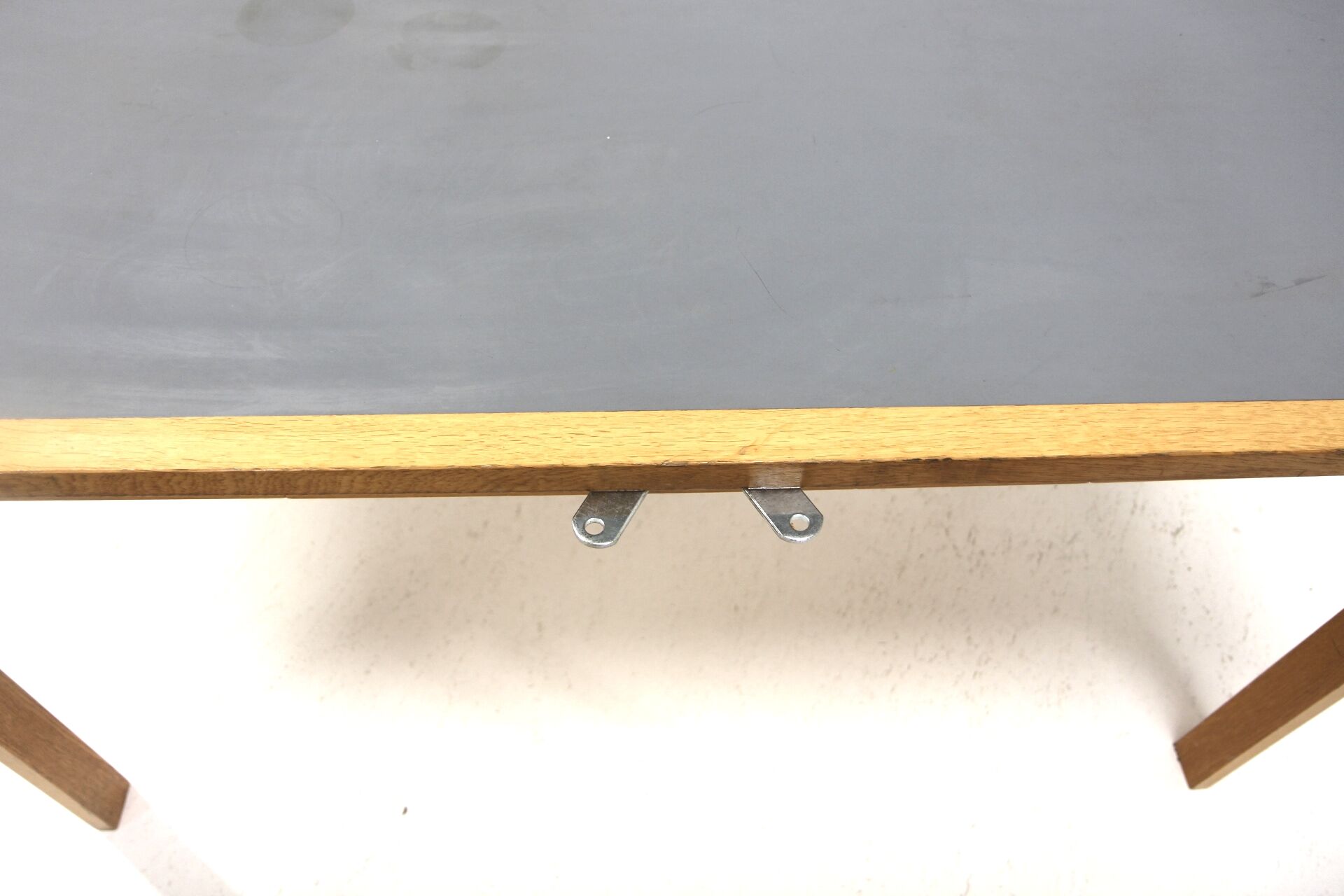 Scandinavian beech dining table, Magnus Olesen, Denmark, 1960.