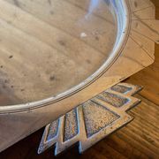Elegant Art Deco silver-plated metal serving tray, double hallmarked