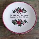 Decorative Gien earthenware plate