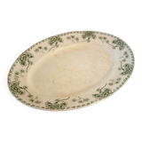 Large oval ironstone platter "Palmyre" Sarreguemines