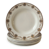 6 deep plates Léon Graves Clairefontaine