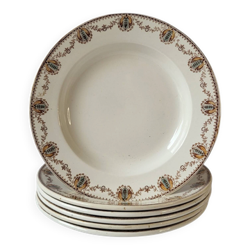 6 deep plates Léon Graves Clairefontaine