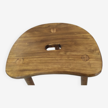 Tabouret de trait avec poignée, tripode ( le lot de 2)