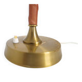 Mid-Century Modern brass and metal table lamp Ewå, Sweden, 1950s
