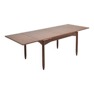 Table à rallonge vintage scandinave en teck, années 60