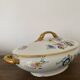 Vintage soup tureen, vegetable dish in white Limoge porcelain from TLB