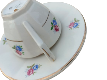 Old Digoin and Sarreguemines tea cup