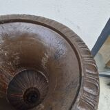 Pair of Medici cast iron vases from a bourgeois house - H73cm