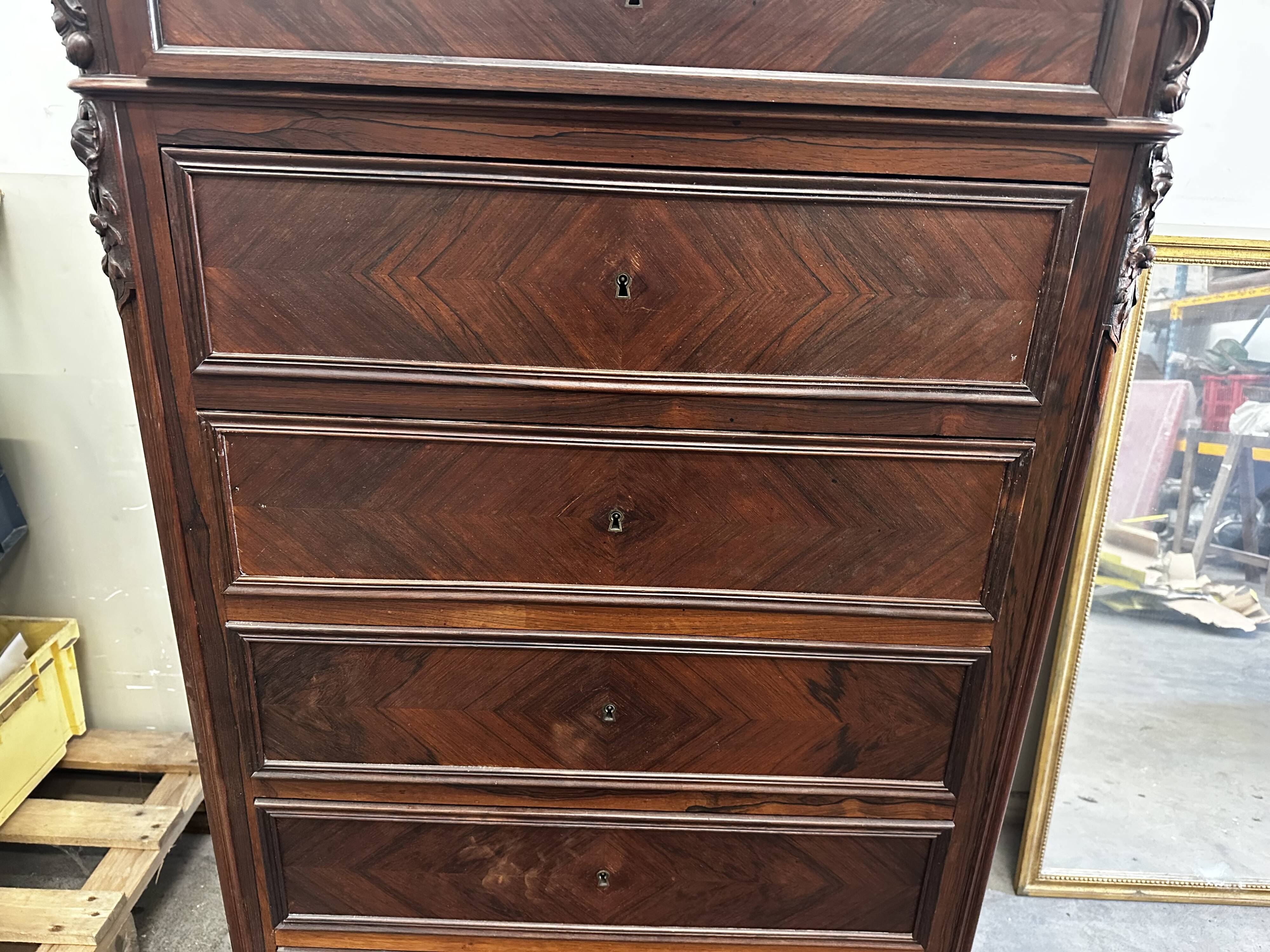 Chest of Drawers - Large, Narrow Chest of Drawers from the 19th Century