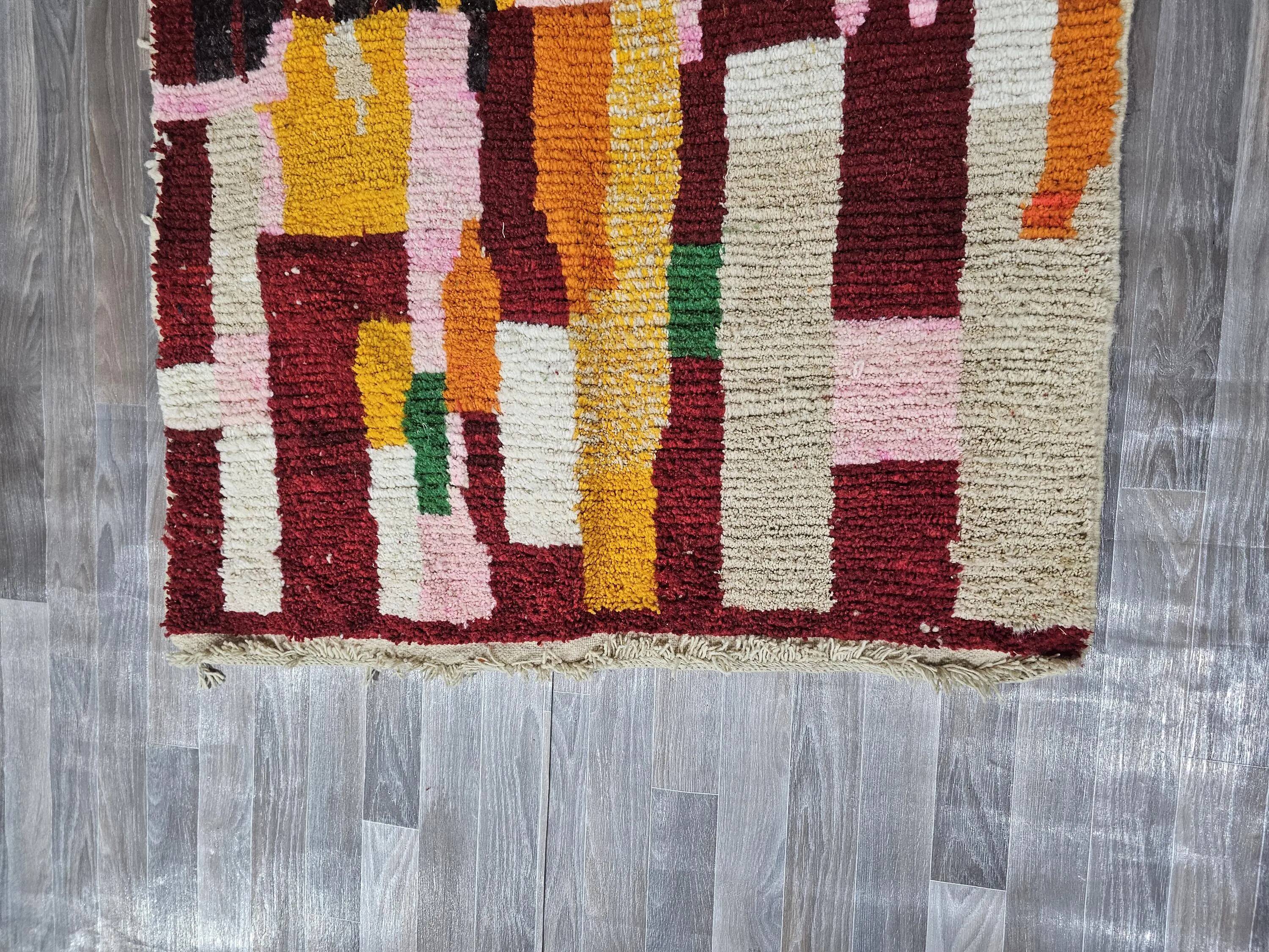 Authentic Berber rug in pure wool 3x2 m