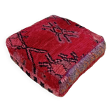 Handmade Berber pouf in wool 60 X 60 X 20 CM