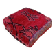 Handmade Berber pouf in wool 60 X 60 X 20 CM