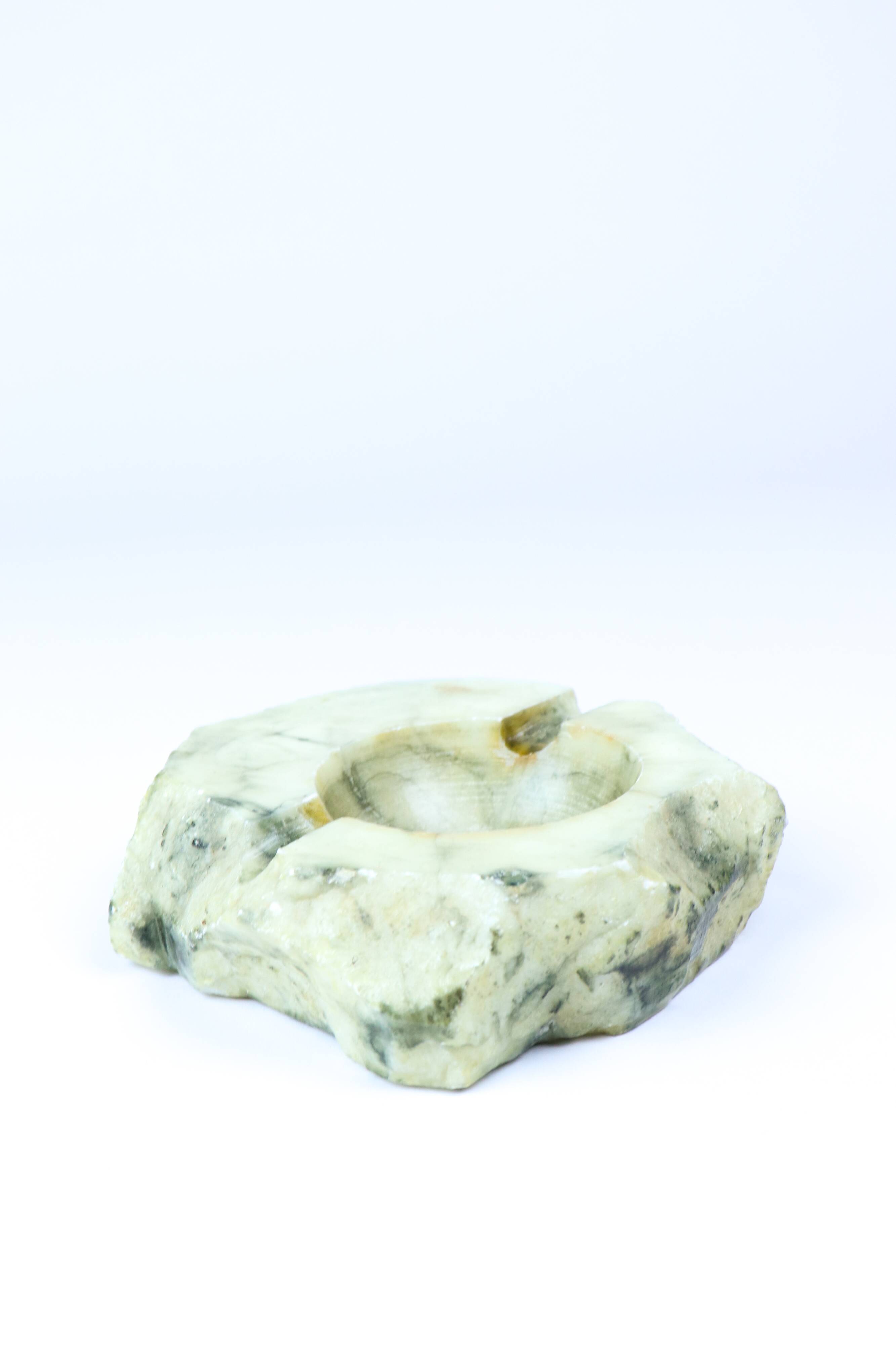 Vintage alabaster ashtray from the 70s.