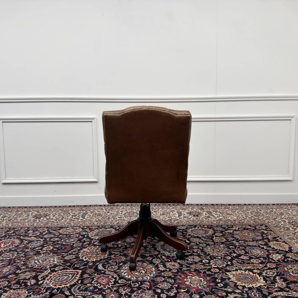 Brown Chesterfield President Office chair