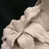 Large ceramic lamp from Manises with floral decoration  
-Circa 1960/1970