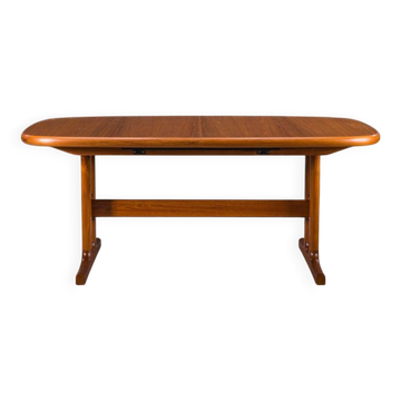 Table à manger extensible en teck de style danois de Glostrup, années 1960
