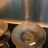 Pair of 17th century bronze candlesticks