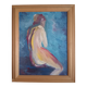 Female nude, oil on canvas, impressionist style, framed, signed J.Bénard