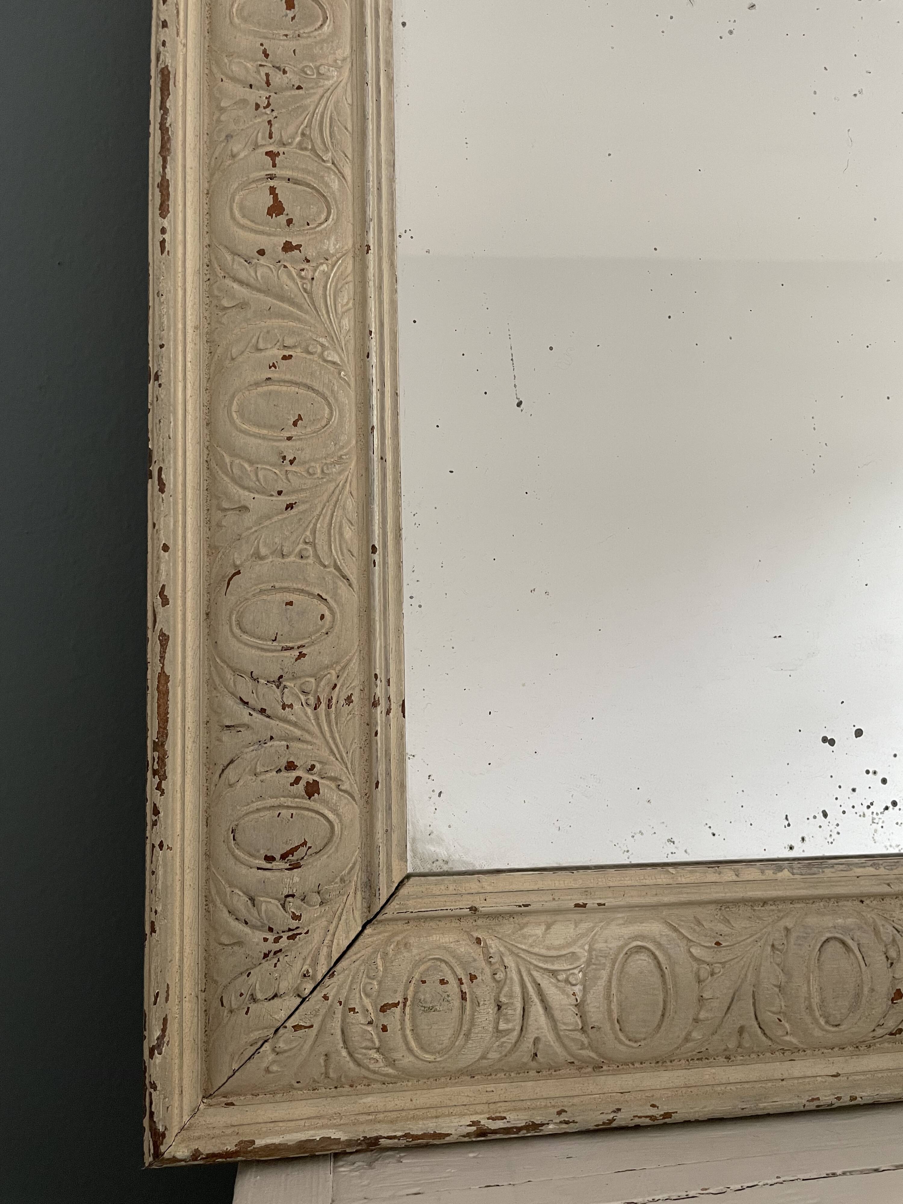 Miroir ancien verre mercurisé