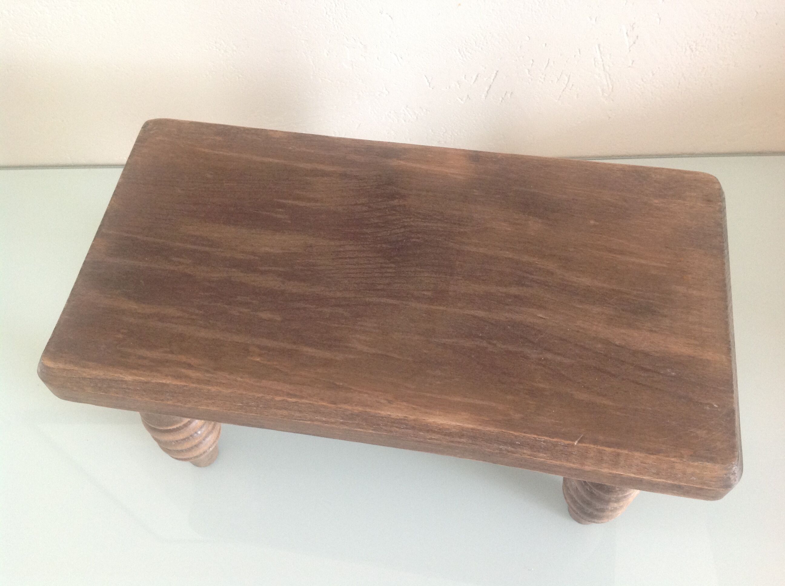 Old oak stool or footstool