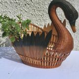 Vintage swan basket