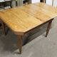 Table extensible pin massif