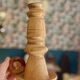 Vintage wooden turned candle holder