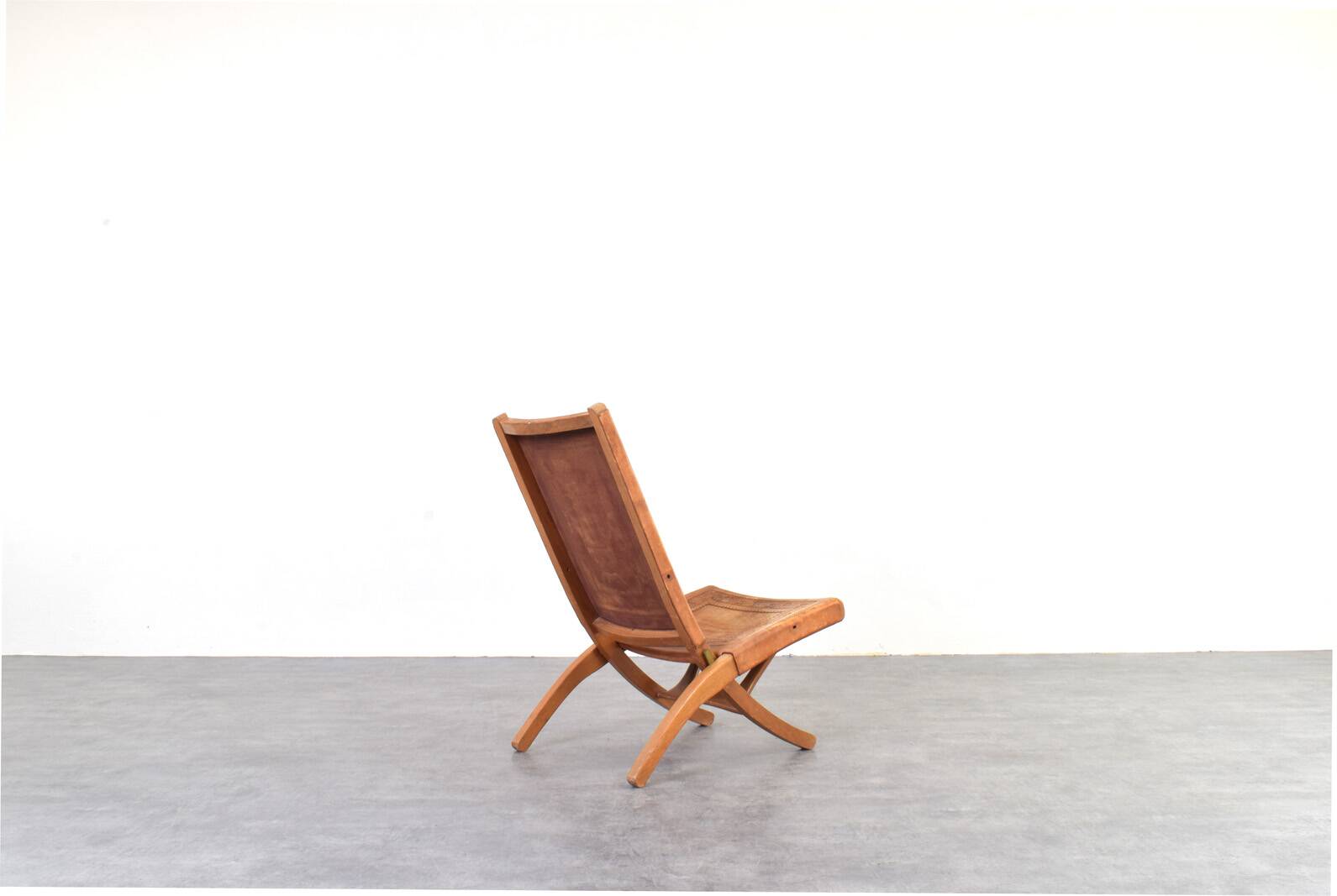 Folding Chair by Ángel Pazmiño for Muebles de Estilo, 1960s.
