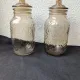 Vintage smoked glass jar Fidenza