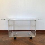 Plexiglas roller table, "Les Invisbles de Marais"