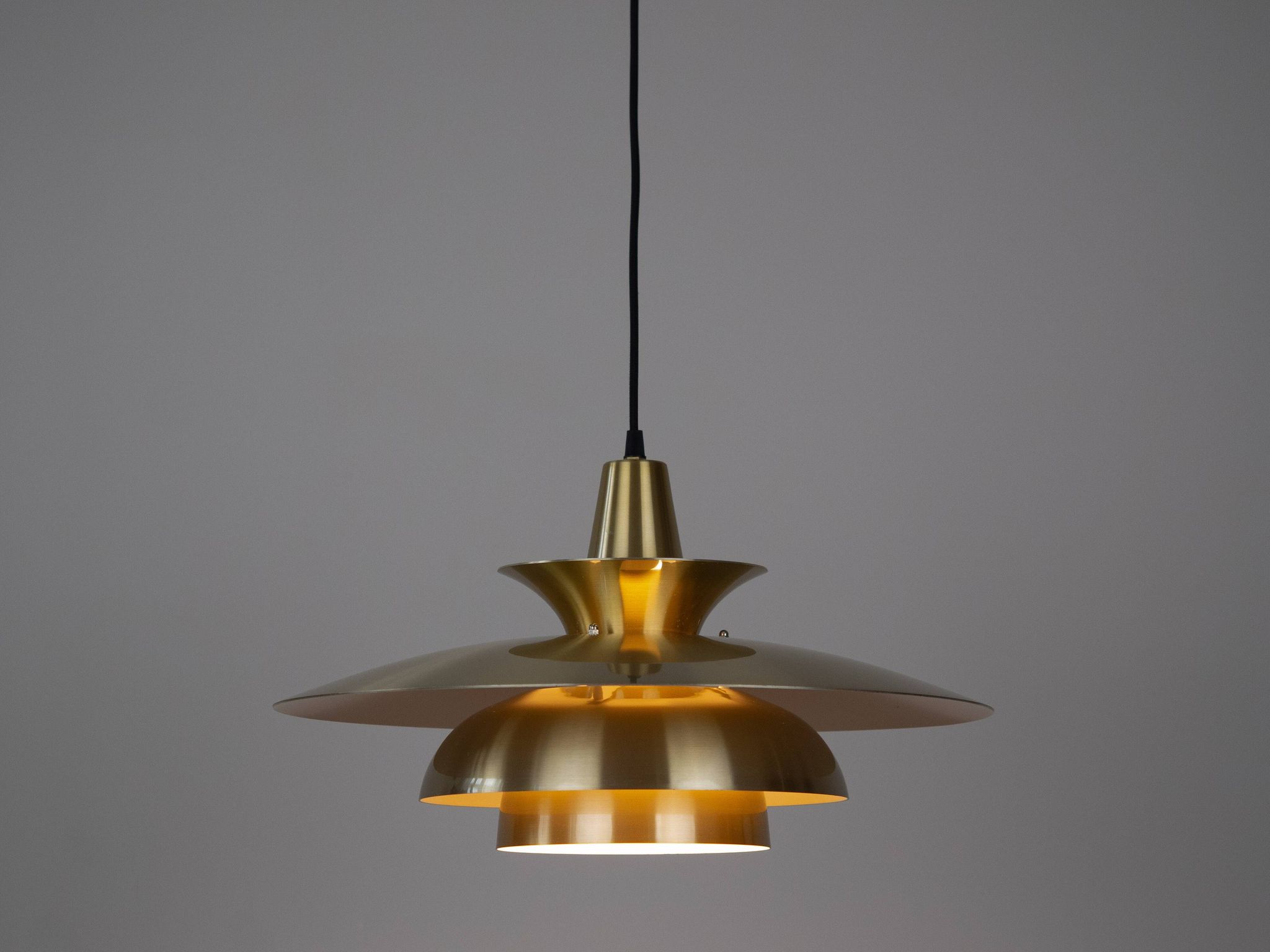 Danish vintage pendant lamp Roma by Junge, 1980s