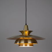 Danish vintage pendant lamp Roma by Junge, 1980s