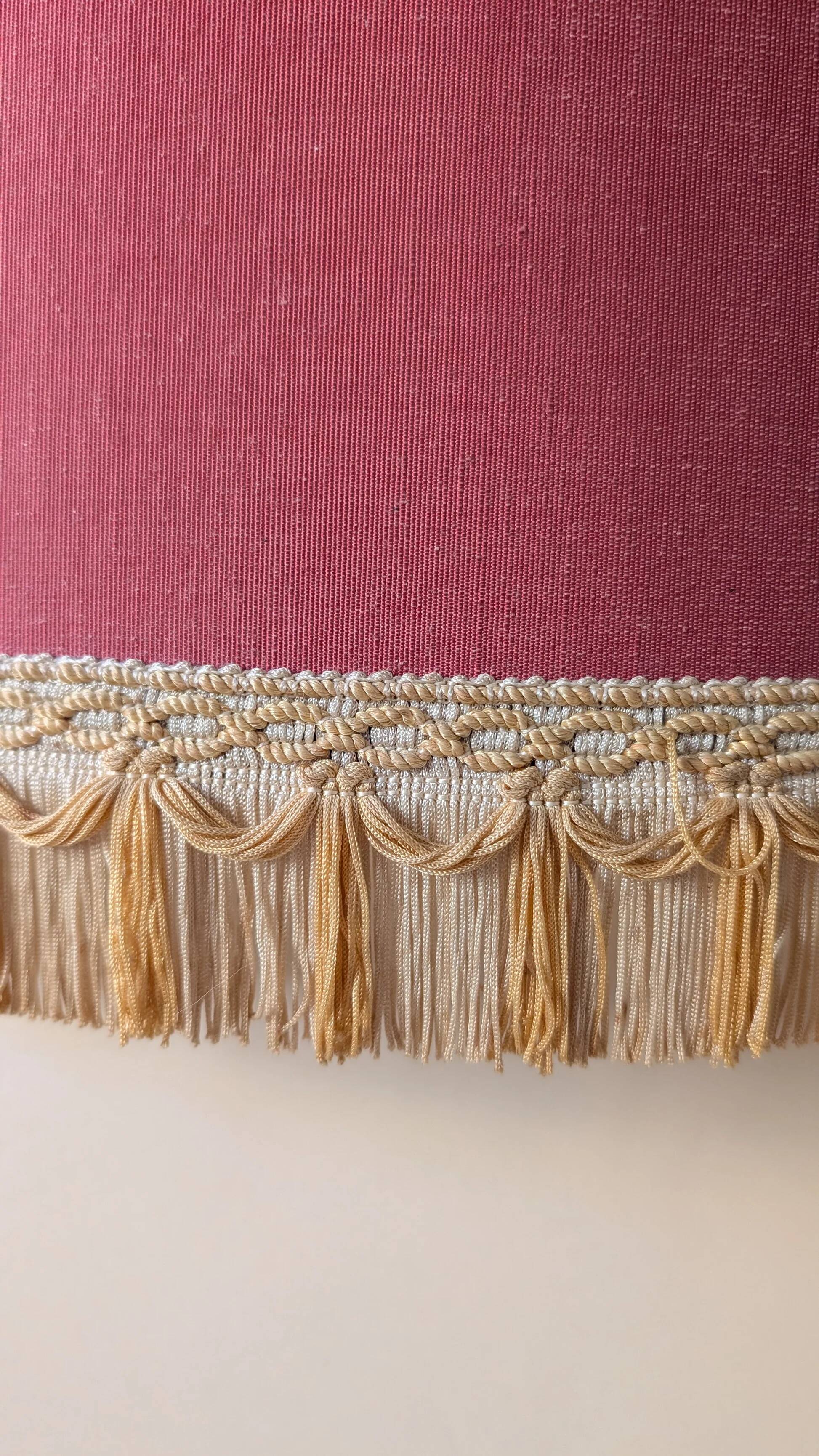 Suspension abat-jour vintage à franges