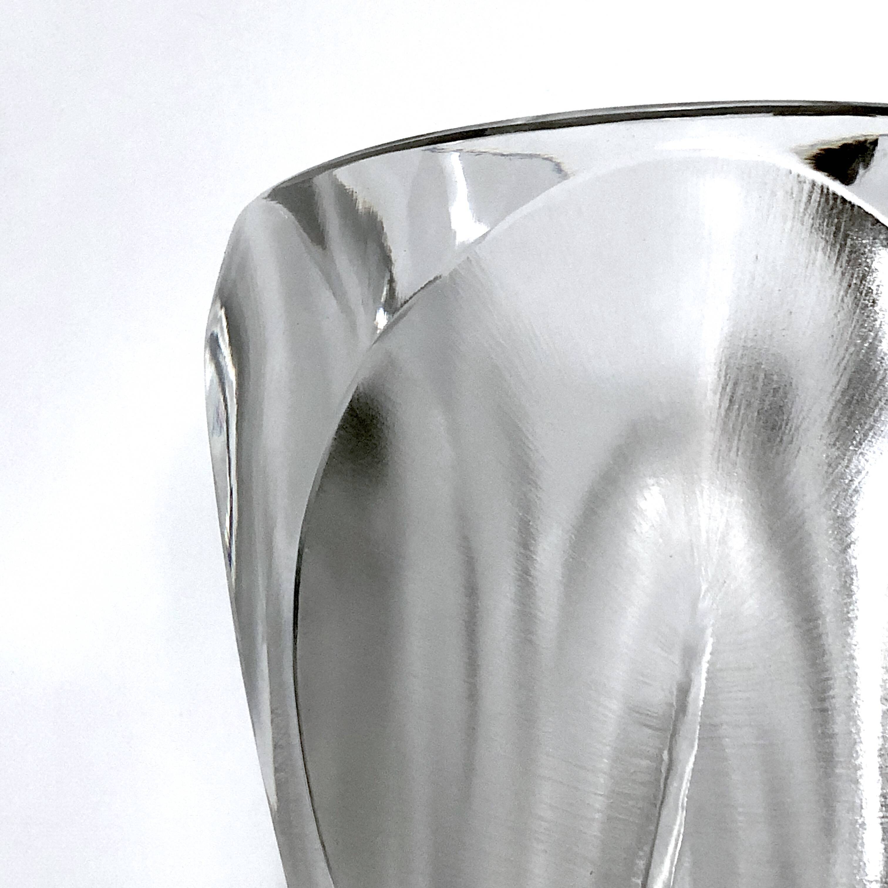 Lalique, Polished and Frosted Crystal Glass model Ingrid from 60s