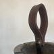 Bronze, steel and leather ashtray by JP Ryckaert, 1970 brutalist.