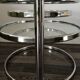 Steel coffee table and leitmotiv glass-swivel