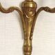 Large Bronze French Double Light Empire Wall Sconce with Urn Detail
