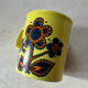 Staffordshire mug yellow england