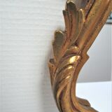 Mirror rocaille gilded ice saint-gobain vintage